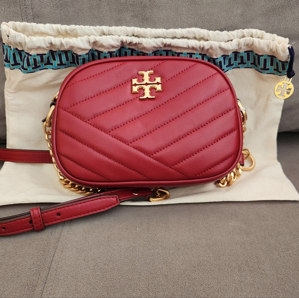 Tory Burch Kira Chevron Camera Bag ~REDSTONE **NEW - Picture 14 of 14